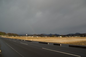 泉ヶ岳往路の虹
